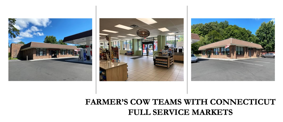 Featured image for “FARMER’S COW TEAMS WITH CONNECTICUT FULL SERVICE MARKETS TO CO-LOCATE ITS CALFES & CREAMERIES ON THE STATE’S ROADWAYS”